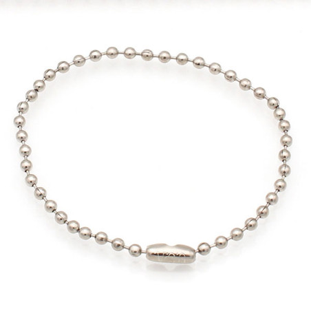 Lot de 10 chaînettes boule avec attache grain de riz