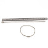 Lot de 10 chaînettes boule avec attache grain de riz
