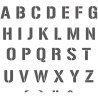 Kit pochoir lettres majuscules