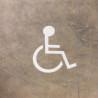 Pochoir pictogramme fauteuil roulant en pvc