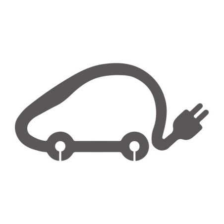 Pochoir pictogramme voiture électrique en pvc