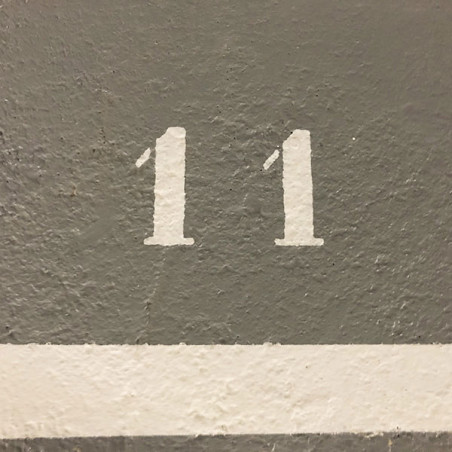 Pochoir chiffre 5 en pvc