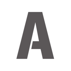 Pochoir lettre A majuscule en pvc