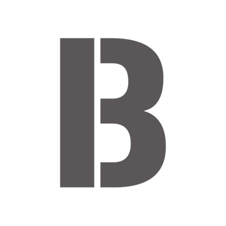 Pochoir lettre B majuscule en pvc