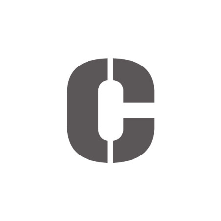 Pochoir lettre C minuscule en pvc