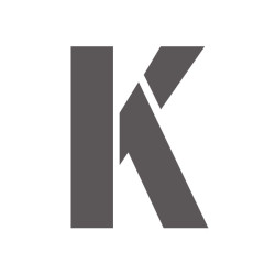 Pochoir lettre K majuscule en pvc