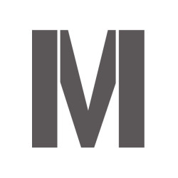 Pochoir lettre M majuscule en pvc