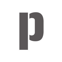 Pochoir lettre P minuscule en pvc