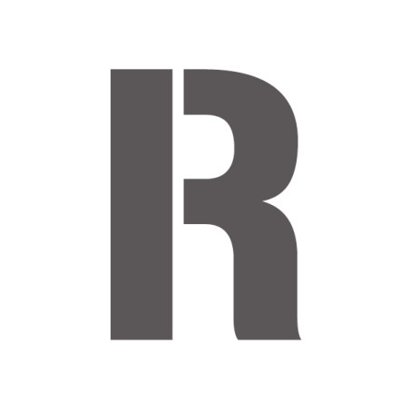 Pochoir lettre R majuscule en pvc