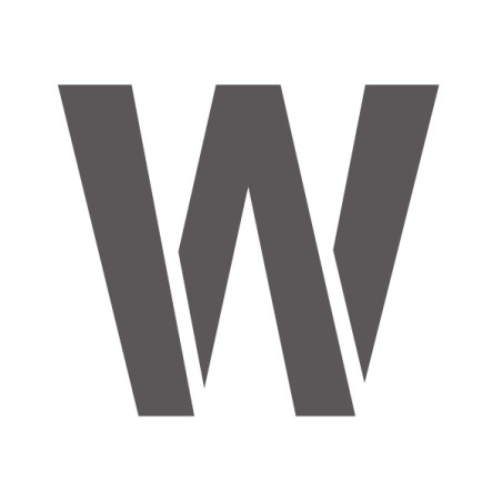 Pochoir lettre W majuscule en pvc