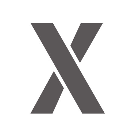 Pochoir lettre X majuscule en pvc