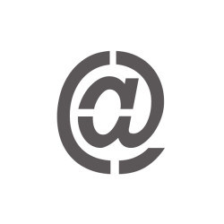 Pochoir arobase en pvc