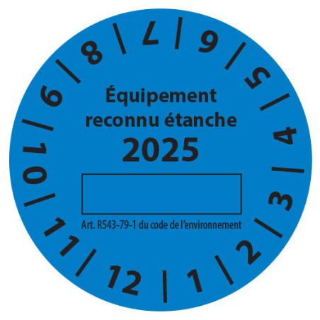 Pastille vignette Pastille  Contrôle d'étanchéité 2025