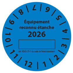 Pastille  Contrôle d'étanchéité 2026