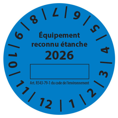 Pastille vignette Pastille  Contrôle d'étanchéité 2026