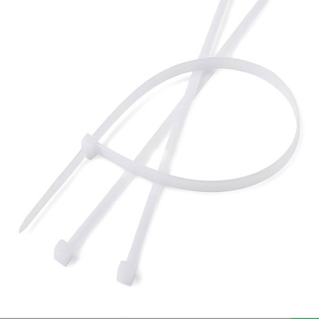 Lot de 100 serre-câbles blancs attache câbles
