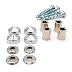 Kit vis, cache vis et entretoise INOX