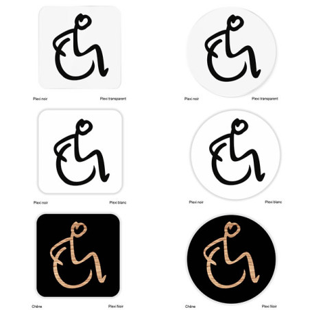 Fond plexiglas pour pictogramme