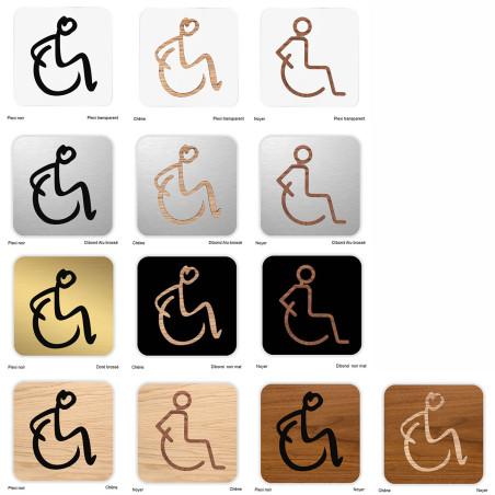 Fond plexiglas pour pictogramme