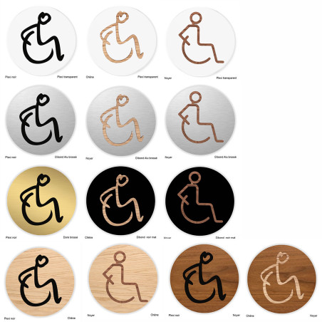 Fond plexiglas pour pictogramme