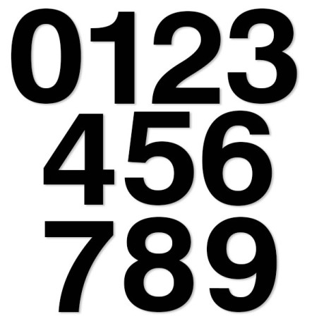 Lot de chiffres découpés laser : 0 1 2 3 4 5 6 7 8 9