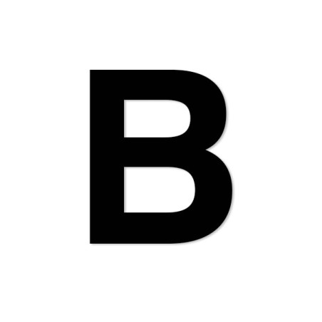 Lettre découpée laser : B