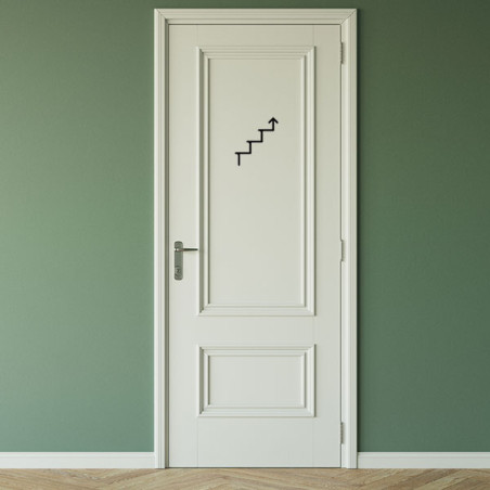 Pictogramme découpé au laser : ESCALIER MONTANT