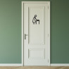 Pictogramme découpé au laser : FEMME CHANGE BÉBÉ
