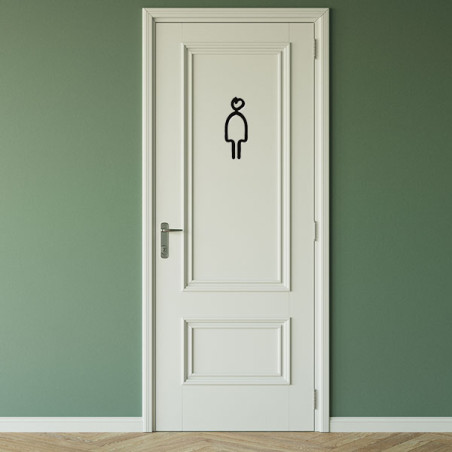 Pictogramme découpé au laser : HOMME TYPO MARQUEUR