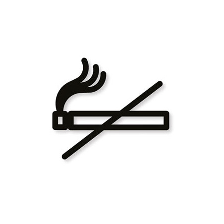 Pictogramme découpé au laser : INTERDICTION DE FUMER