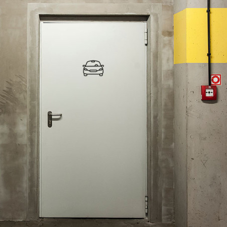 Pictogramme découpé au laser : PARKING VOITURE