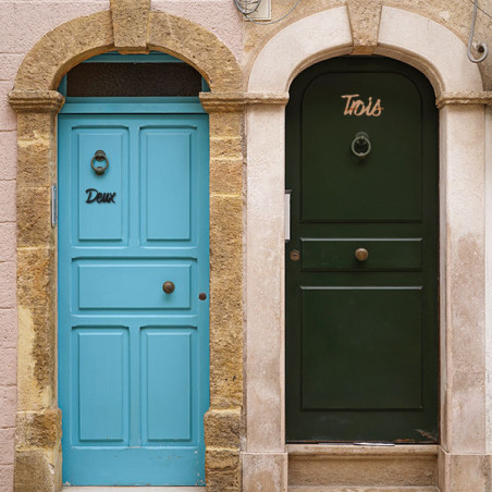 Numéro découpé au laser : TROIS