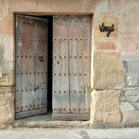 Numéro découpé au laser : VINGT