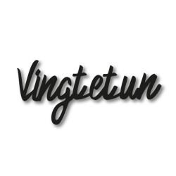 Numéro découpé au laser : VINGT ET UN