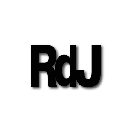 Lettres découpées laser : RDJ