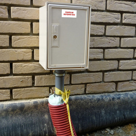 Panneau Plaque réglementaire ou normalisée Plaque réglementaire normée  Poste de Détente Gaz  en pvc