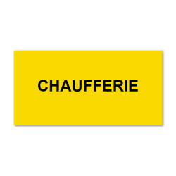 Plaque réglementaire normée  Chaufferie 2  en pvc