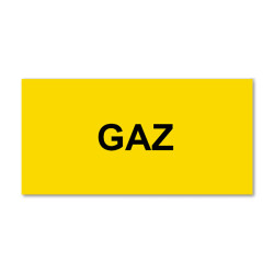 Plaque réglementaire normée  Gaz  en pvc