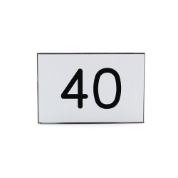 Plaque de porte  Numéro de cave