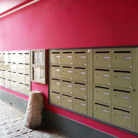 étiquette normalisée de boite aux lettres