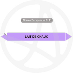 Marqueur de tuyauterie CLP Lait de chaux