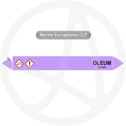 Marqueur de tuyauterie CLP Oléum