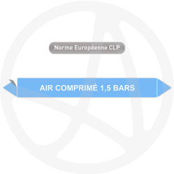 Marqueur de tuyauterie CLP Air comprimé 1,5 bars