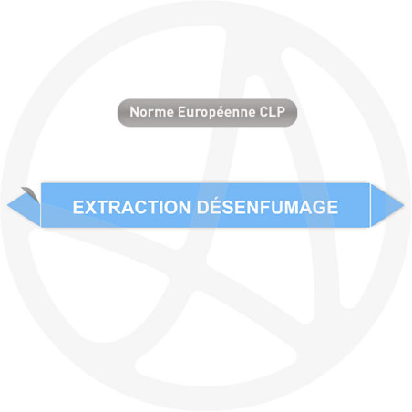 Marqueur de tuyauterie CLP Extraction désenfumage