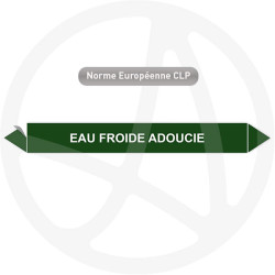 Marqueur de tuyauterie CLP Eau froide adoucie