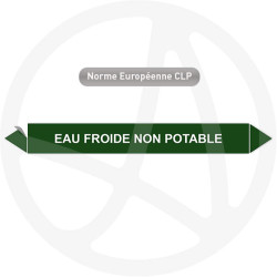Marqueur de tuyauterie CLP Eau froide non potable