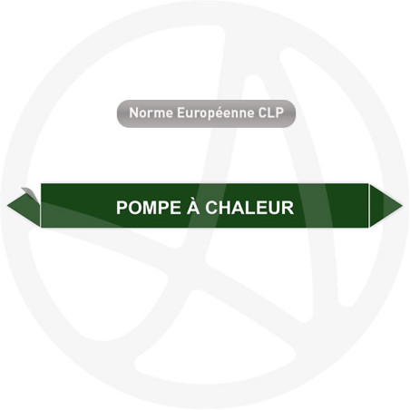 Marqueur de tuyauterie CLP Pompe à  chaleur