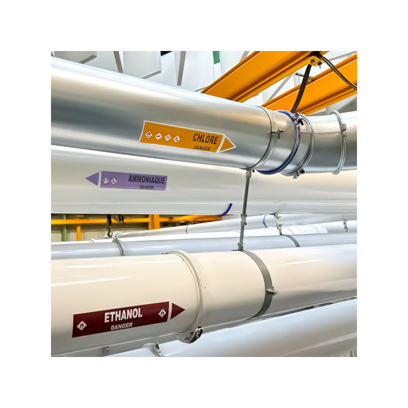 Marqueur tuyauterie CLP Réseau sprinkler durable | Aluplex