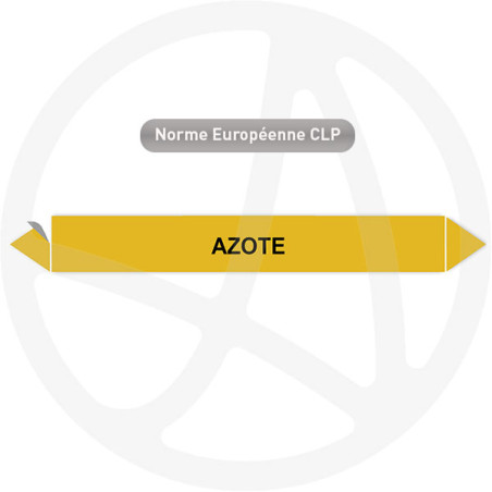 Marqueur de tuyauterie CLP Azote