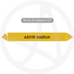 Marqueur de tuyauterie CLP Azote gazeux